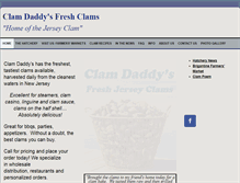 Tablet Screenshot of clamdaddys.com
